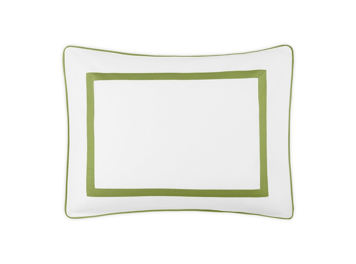 Matouk Louise Pique King Sham 21 x 36 Grass - M173 at Fig Linens and Home
