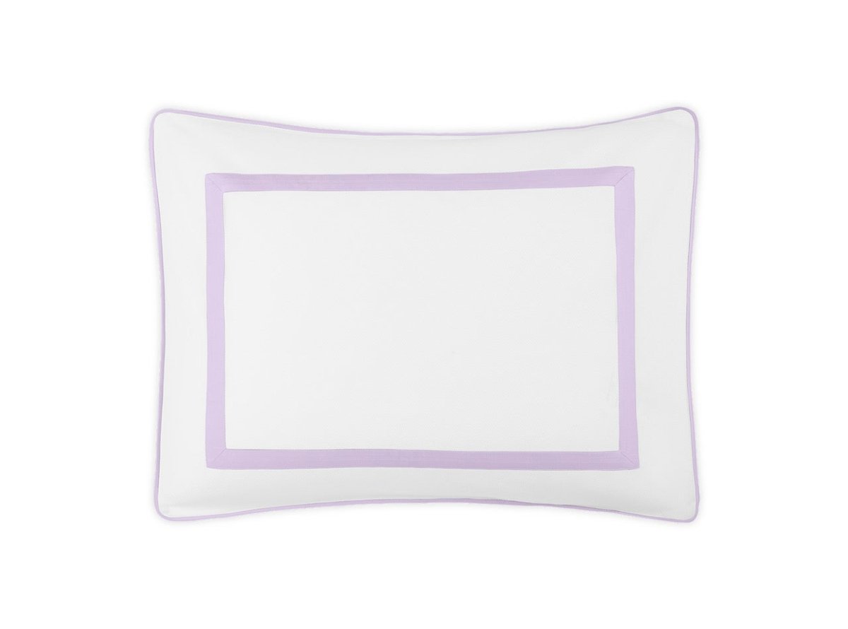 Matouk Louise Pique King Sham 21 x 36 Violet - M173 at Fig Linens and Home