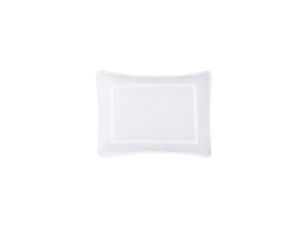 Matouk Louise Pique Boudoir Sham 12 x 16 White - M173 at Fig Linens and Home