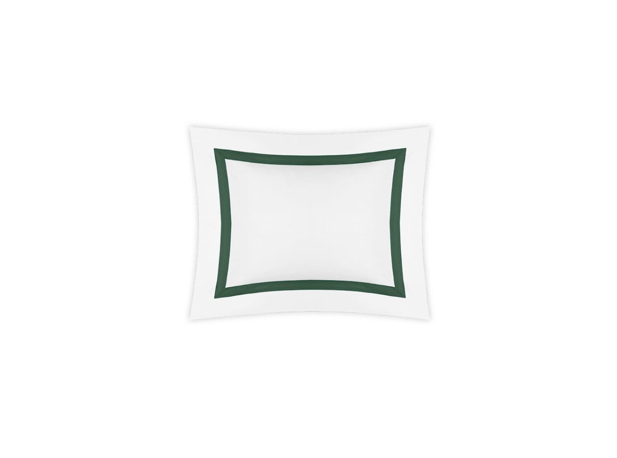 Boudoir Sham - Matouk Lowell Green Cotton Bedding at Fig Linens and Home