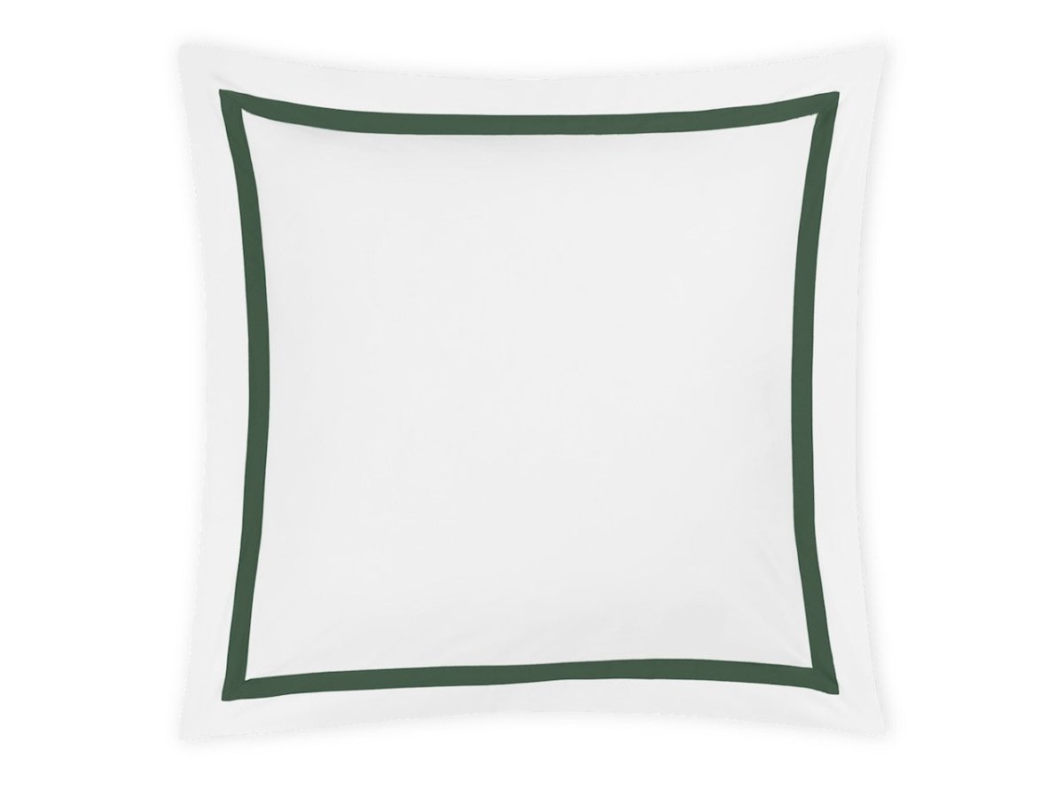 Euro Square Sham - Matouk Lowell Green Cotton Bedding at Fig Linens and Home