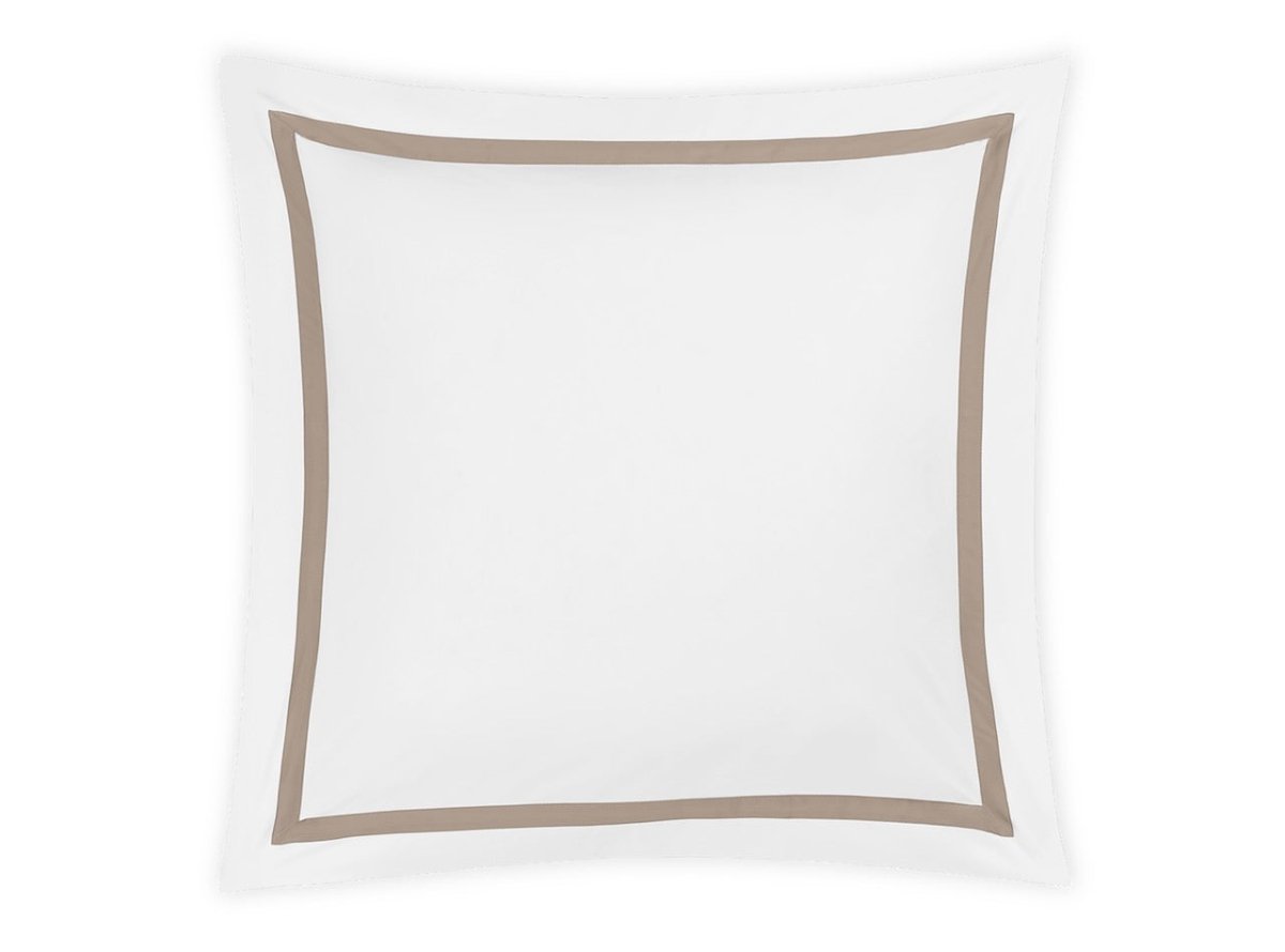 Euro Square Sham | Matouk Lowell Khaki Bedding at Fig Linens and Home