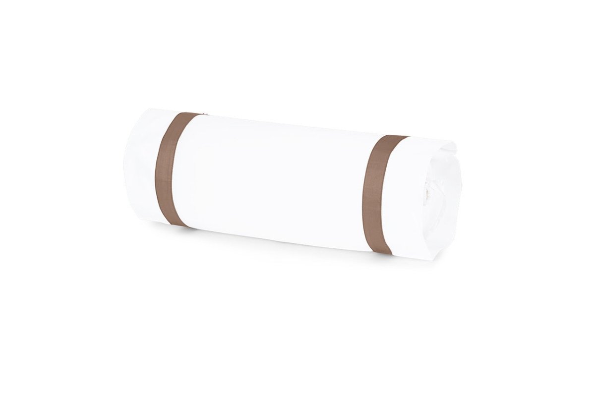 Neckroll Sham | Matouk Percale Bedding at Fig Linens and Home