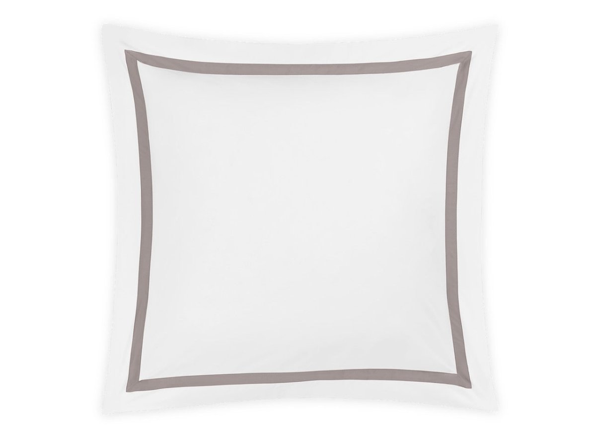 Euro Sham - Matouk Lowell Platinum Bedding at Fig Linens and Home