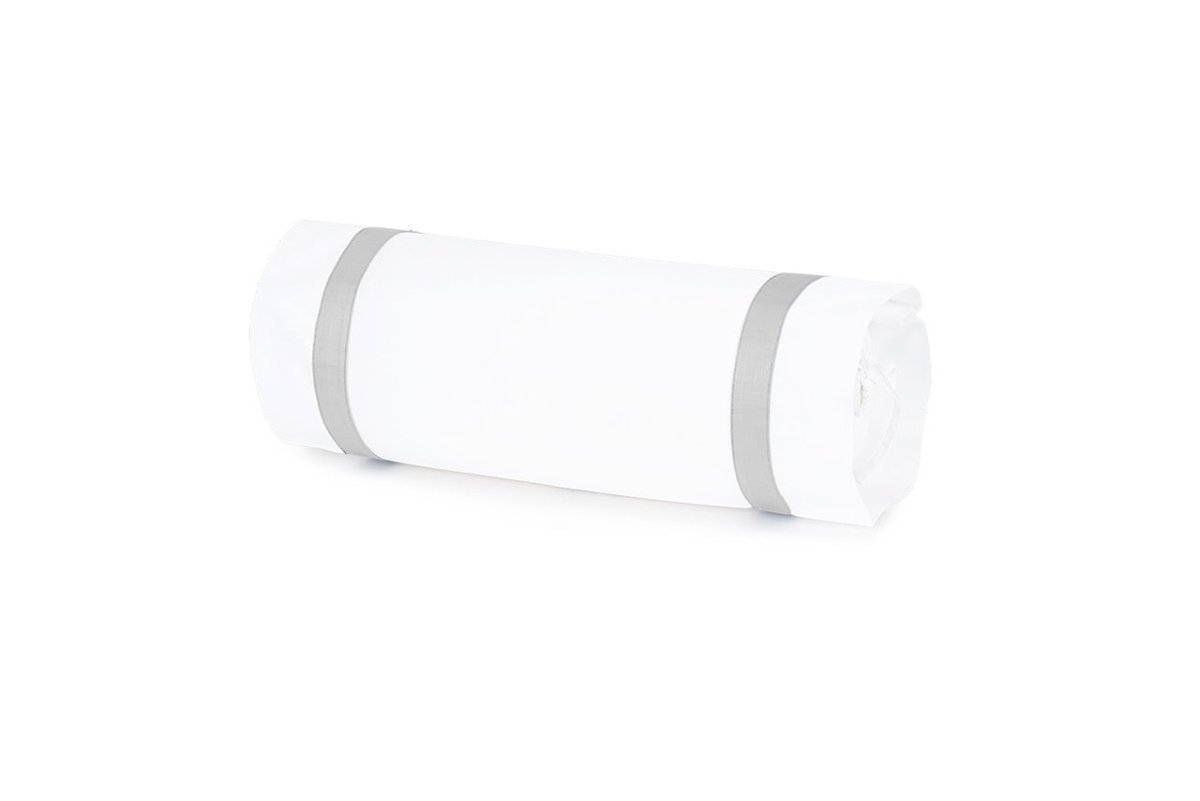 Neckroll Sham - Matouk Lowell Silver Bedding at Fig Linens and Home