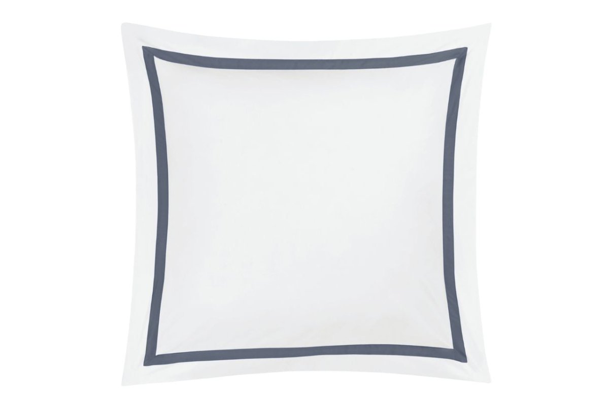 Euro Sham - Lowell Steel Blue Bedding by Matouk at Fig Linens and Home