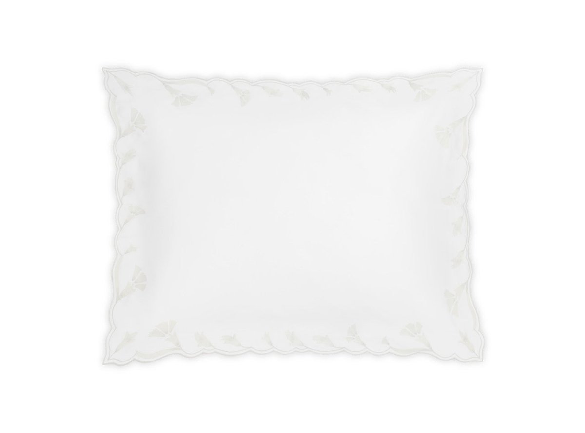 Matouk Marcella Standard Sham 21 x 27 Bone at Fig Linens and Home