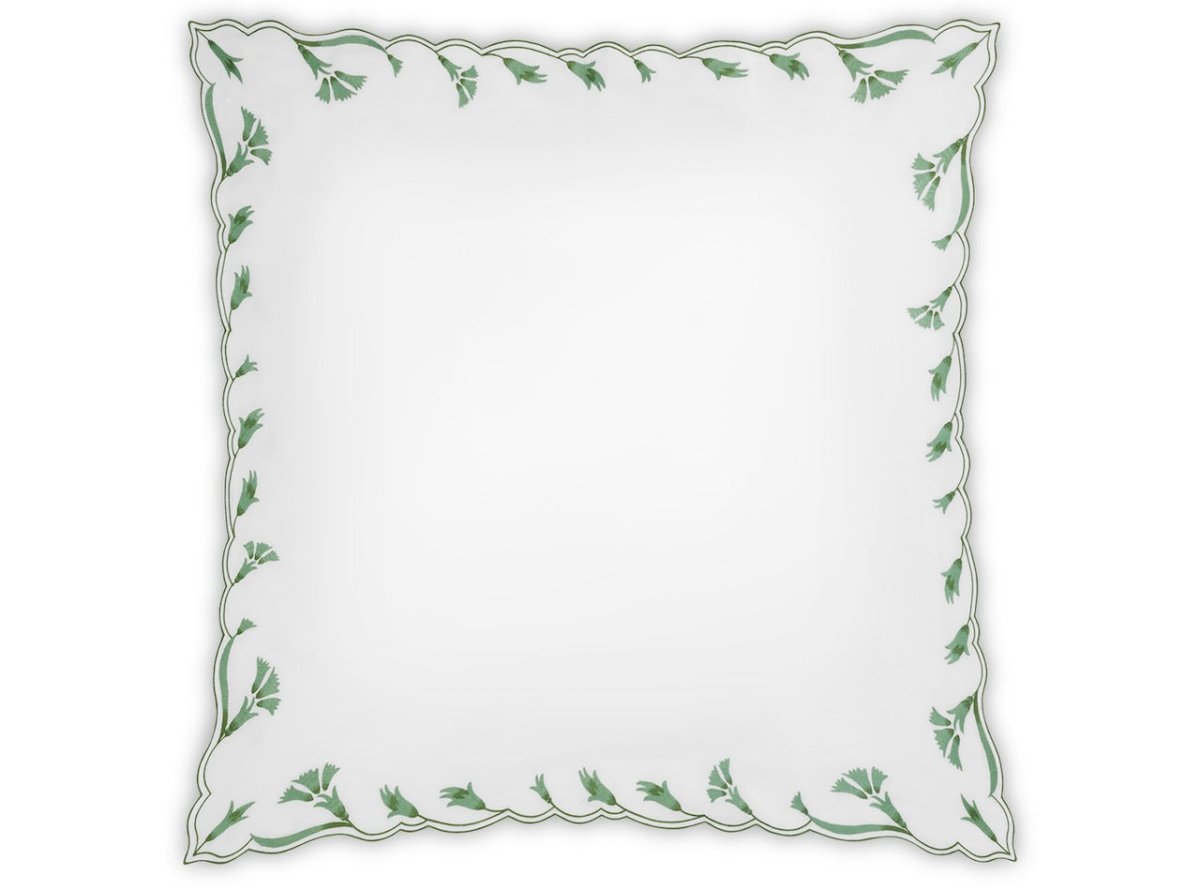 Matouk Marcella Euro Sham 27 x 27 Clover at Fig Linens and Home