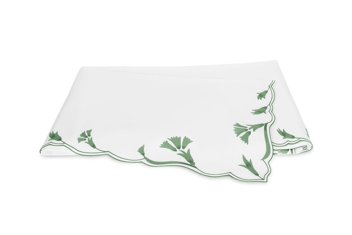 Matouk Marcella Full/Queen Flat 96 x 112 Clover at Fig Linens and Home