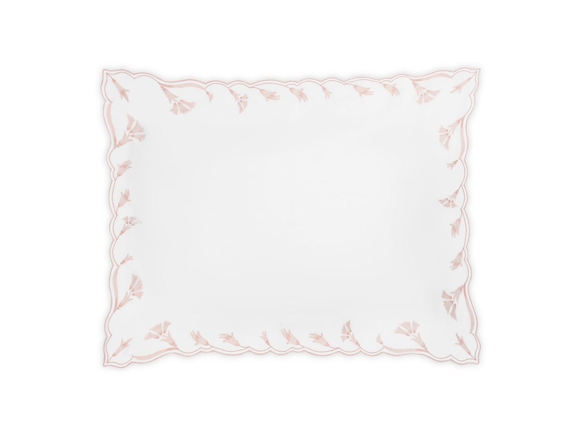 Matouk Marcella King Sham 21 x 36 Pink at Fig Linens and Home