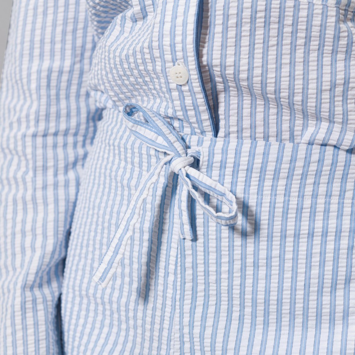 Matouk Matteo Pajamas Tie Belt Detail on PJ Pants Bottom