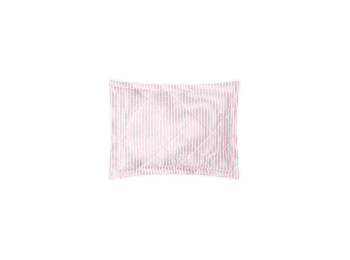 Matteo Pink Quilted Boudoir Sham | Matouk at Fig Linens and Home