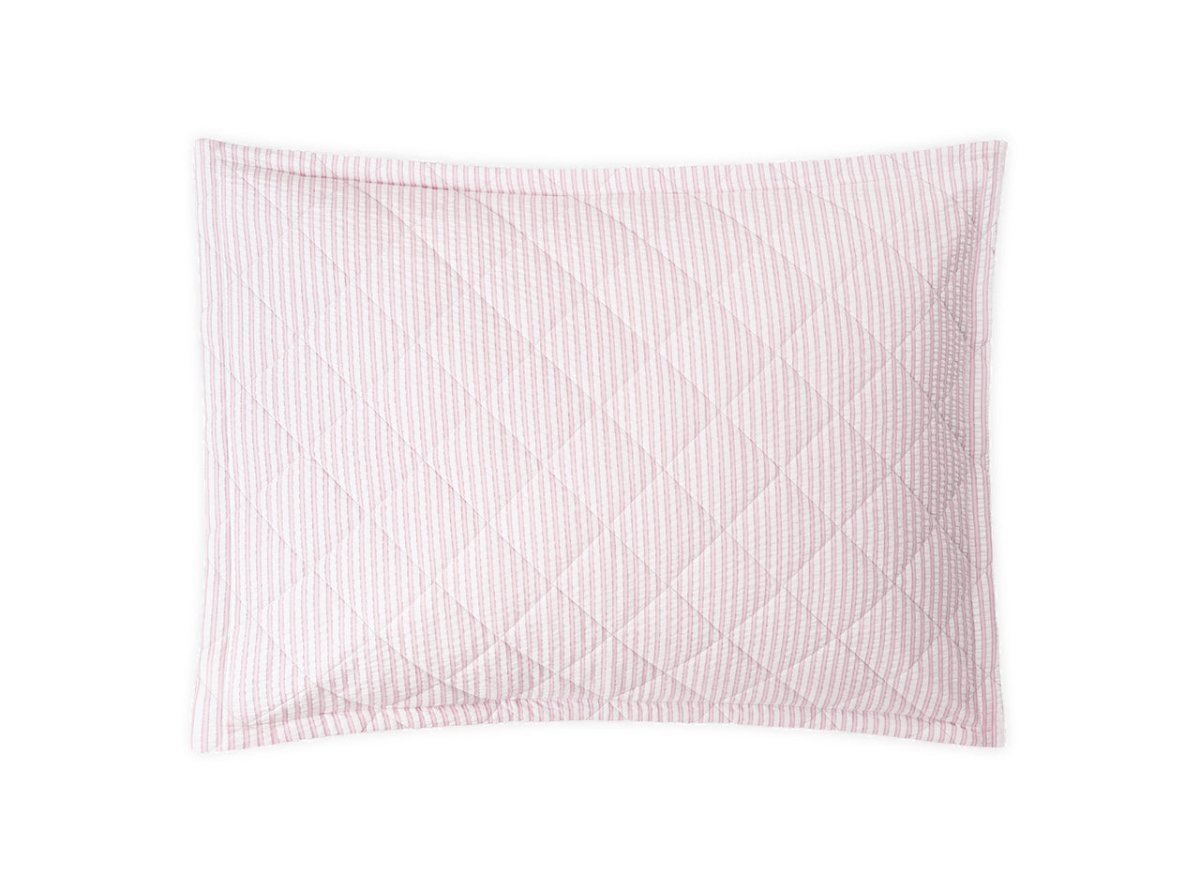 Matteo Pink Quilted Pillow Sham | Matouk at Fig Linens and Home