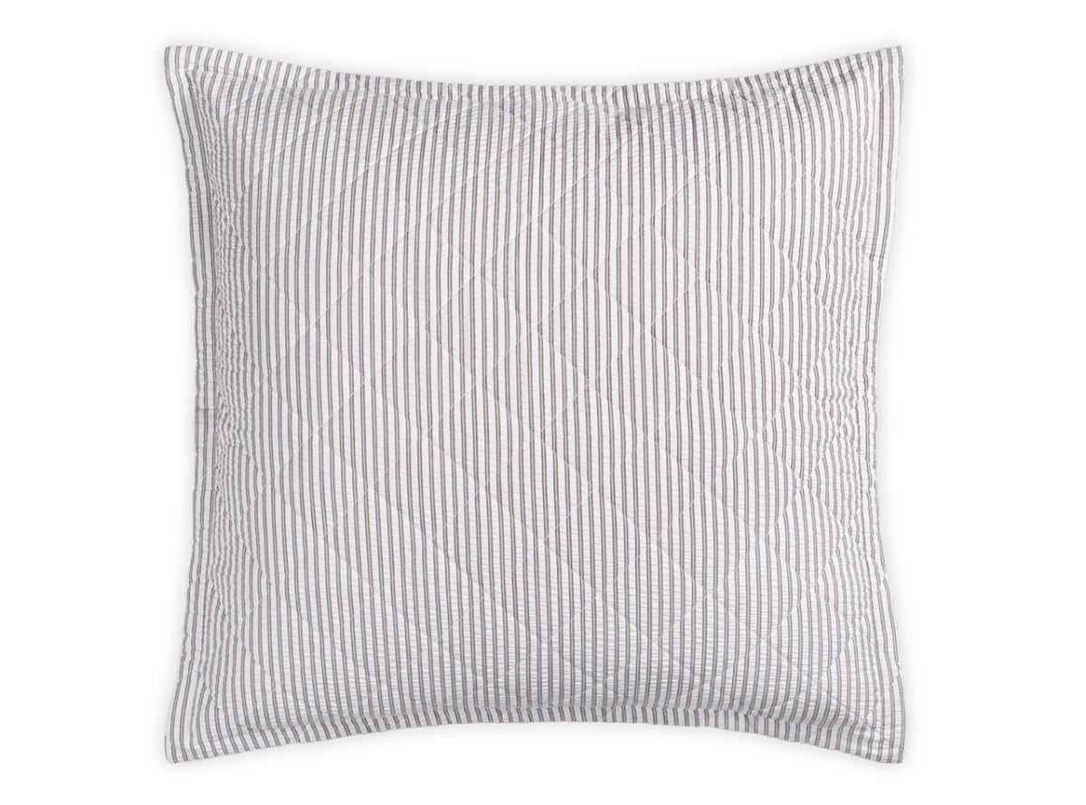 Matteo Bark Quilted Euro Square Sham | Matouk at Fig Linens and Home