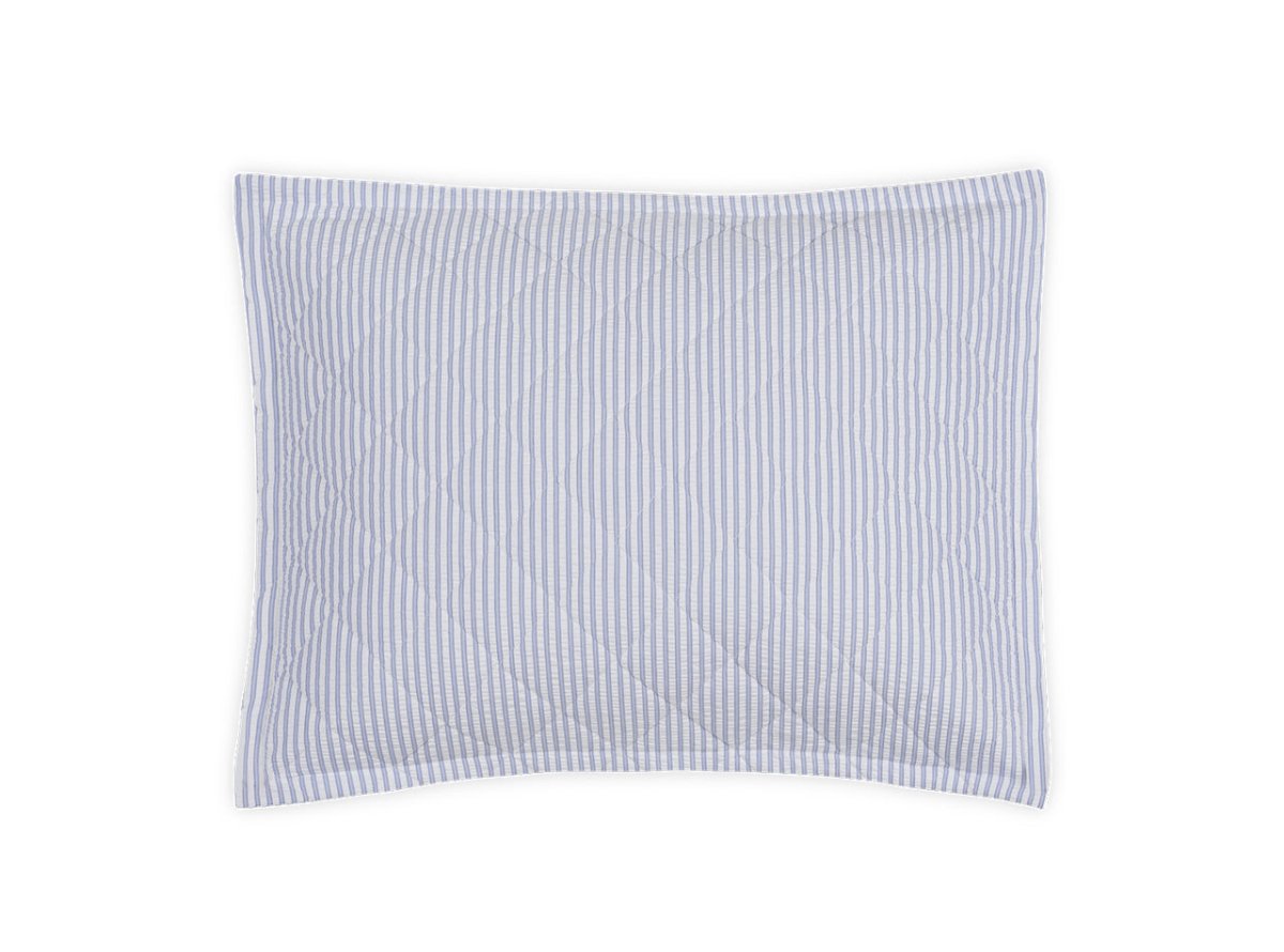 Matteo Azure Blue Quilted Pillow Sham | Matouk at Fig Linens and Home