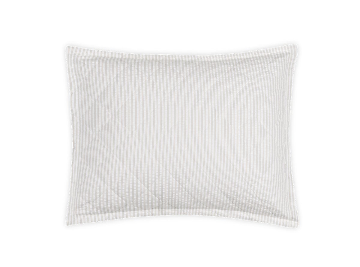 Matteo Natural Quilted Pillow Sham | Matouk at Fig Linens and Home