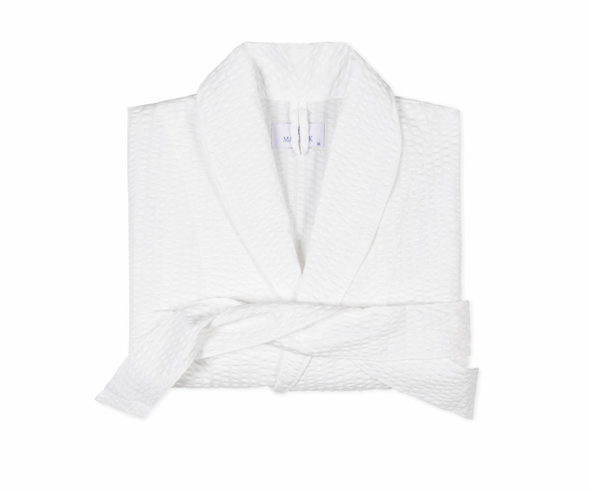 Bath Robe - Matteo White Robe by Matouk at Fig Linens and Home