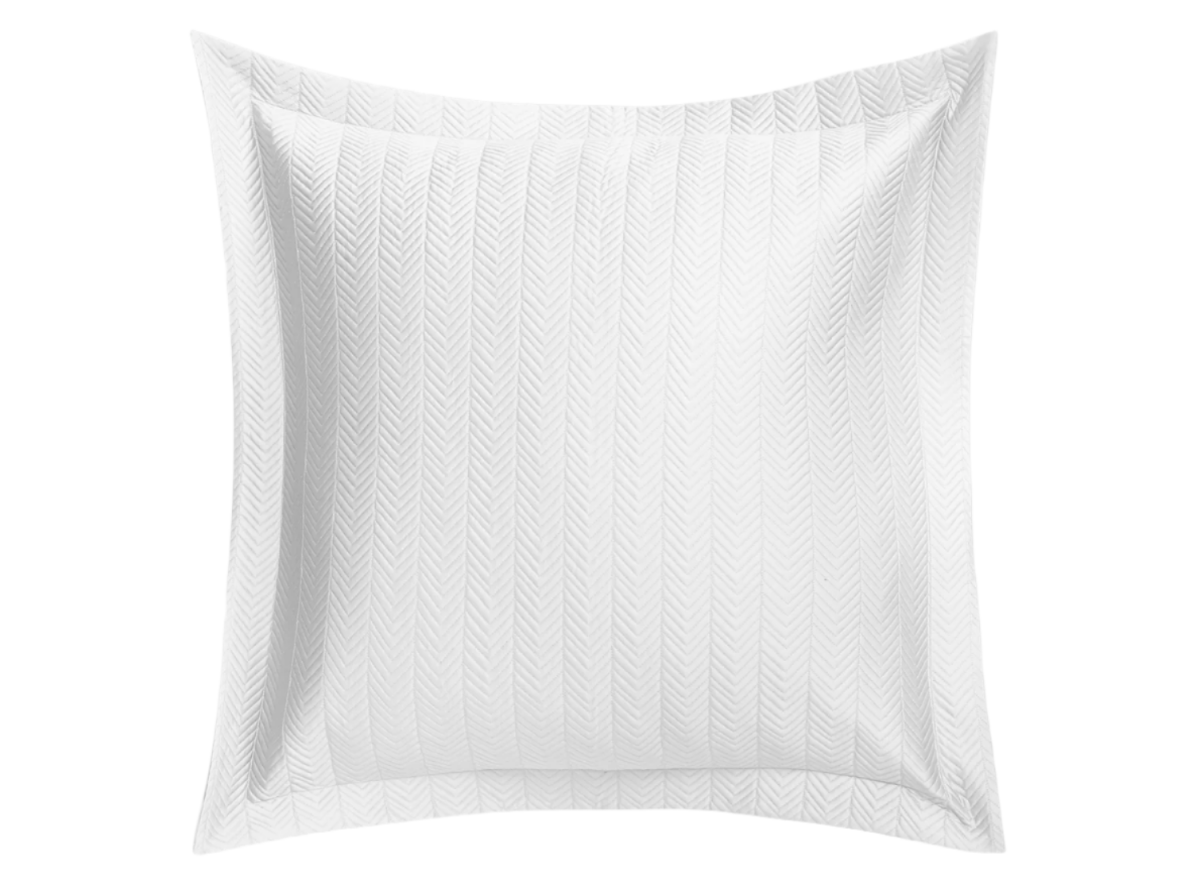 Netto White Euro Square Sham | Matouk at Fig Linens and Home