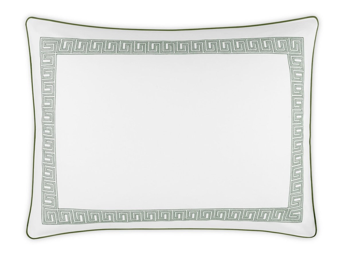 Matouk Ophelia Pique Oversize Euro Sham 27 x 36 - Fig Linens and Home - Clover