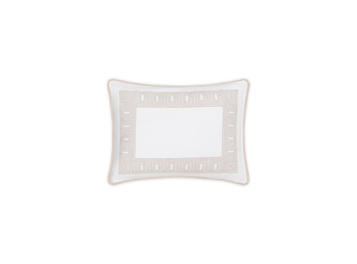 Matouk Ophelia Pique Boudoir Sham 12 x 16 - Fig Linens and Home - Dune