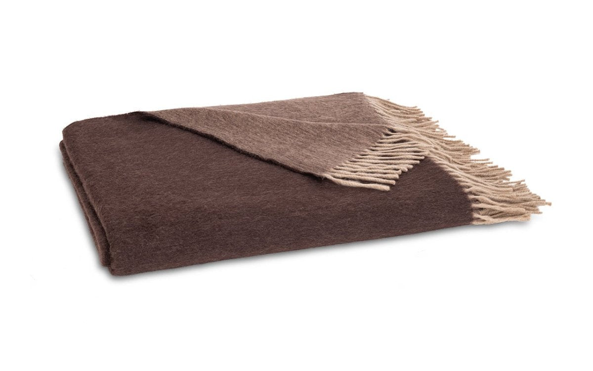 Cashmere Paley Throw 60 x 72 Sable/Mocha - Matouk at Fig Linens and Home