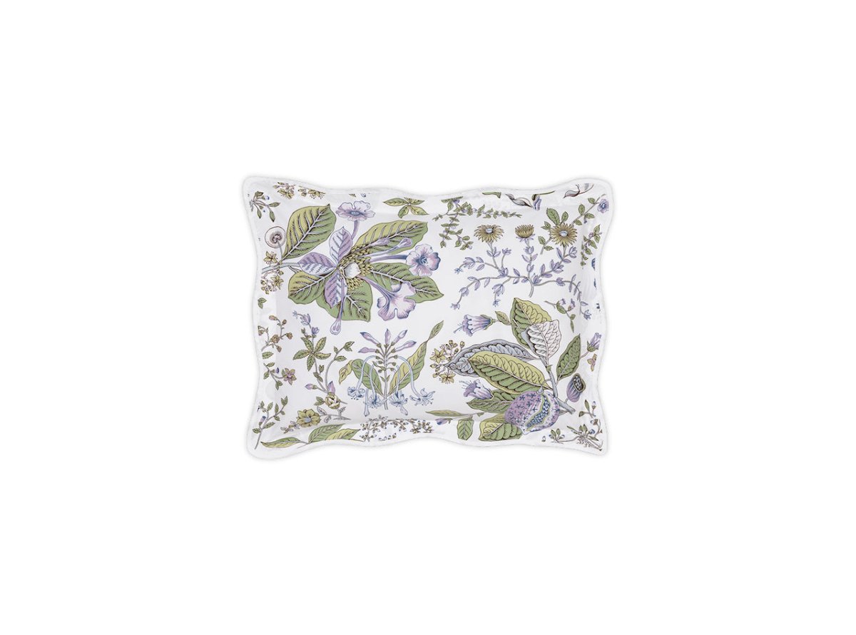 Pomegranate Bedding by Matouk | Schumacher Lilac Boudoir Sham at FIG LINENS AND HOME 32
