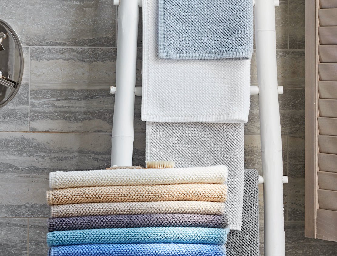 Reverie Bath Rug by Matouk - Bathroom Floor Mats at Fig Linens and Home - Lifestyle 3