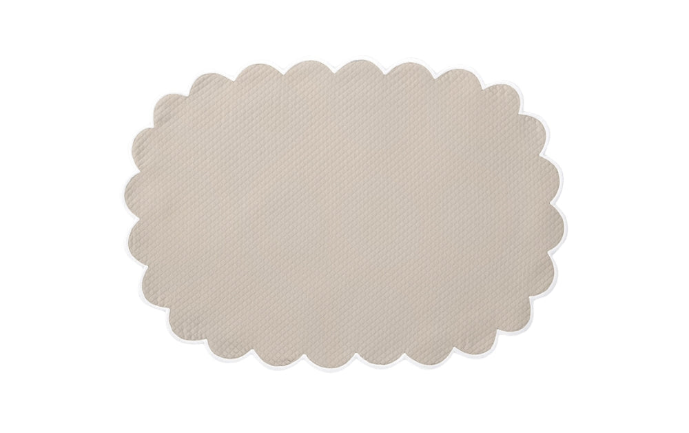 Matouk Savannah Gardens Oval Placemats Dune at Fig Linens and Home