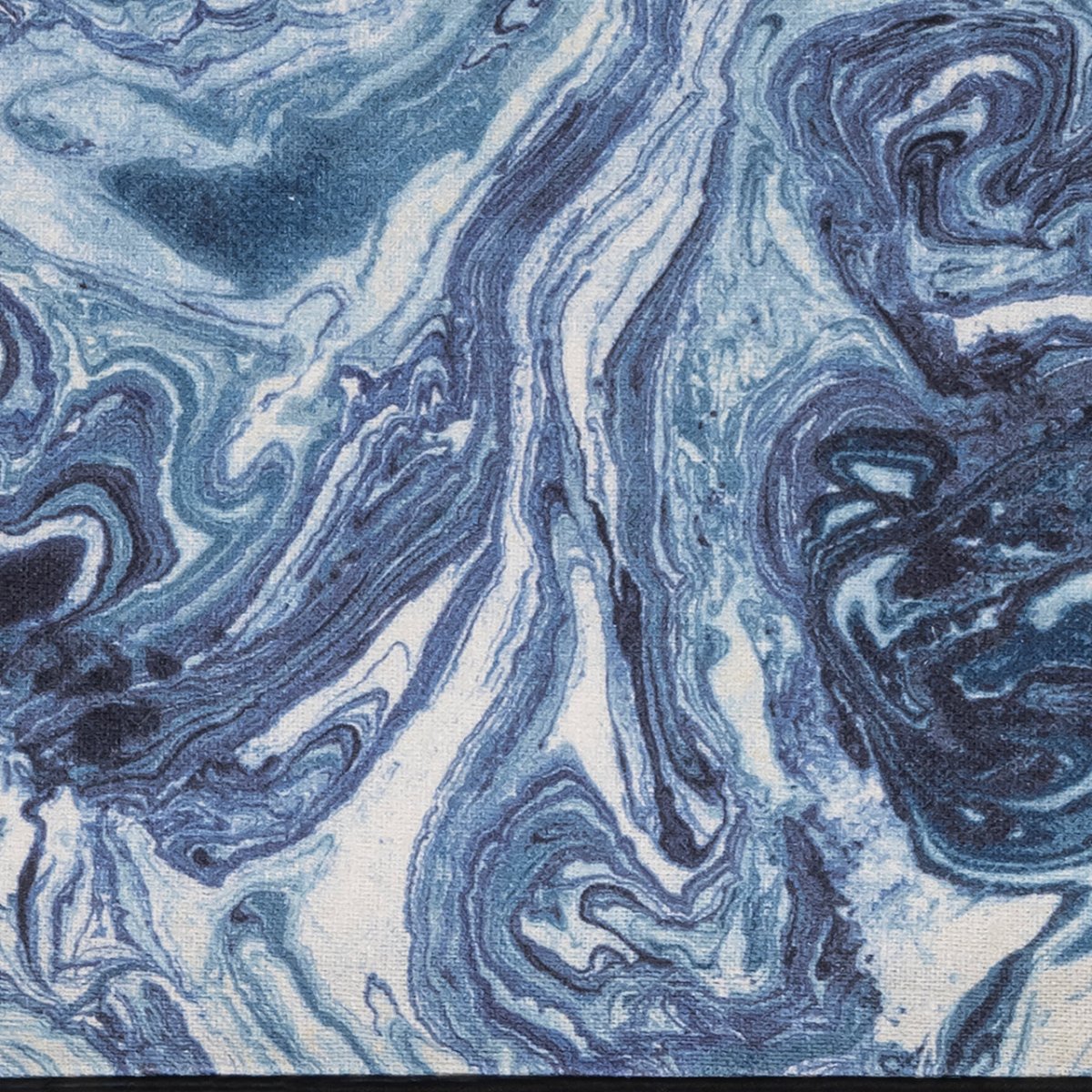 Matouk Valentina Linen Sleep Mask Balthazar Lapis at Fig Linens and Home