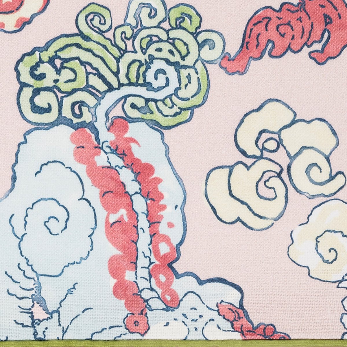 Matouk Valentina Linen Sleep Mask Magic Mountain Paradise at Fig Linens and Home