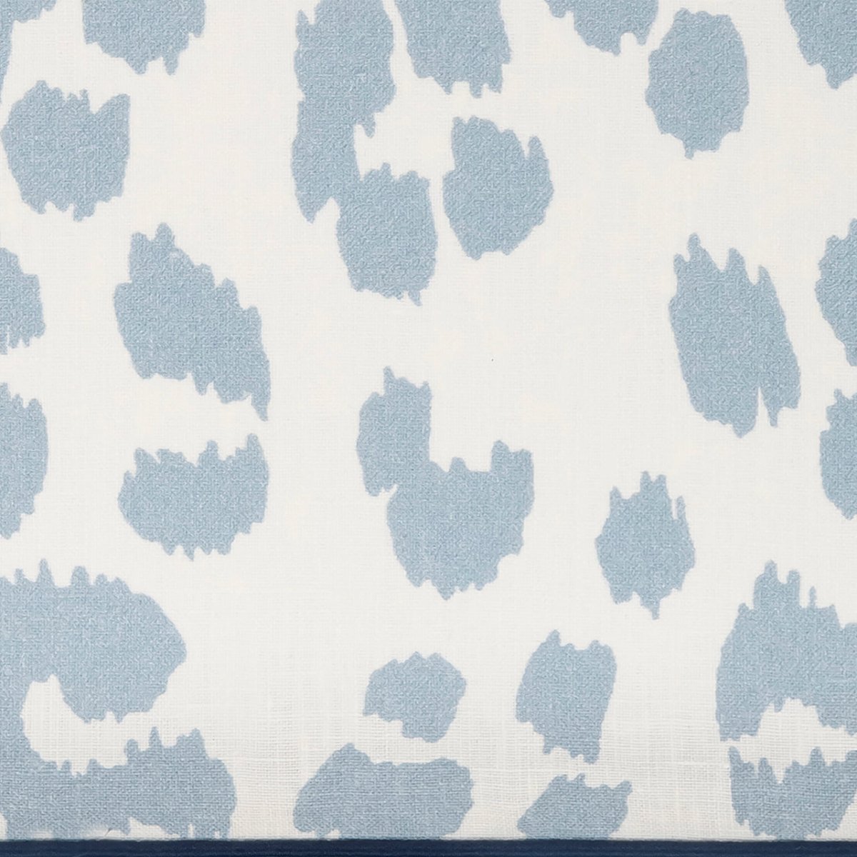 Matouk Valentina Linen Sleep Mask Iconic Leopard Sky at Fig Linens and Home