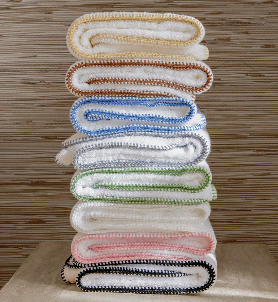 Matouk Whipstitch Bath Towels and Bath Mats at Fig Linens and Home 1