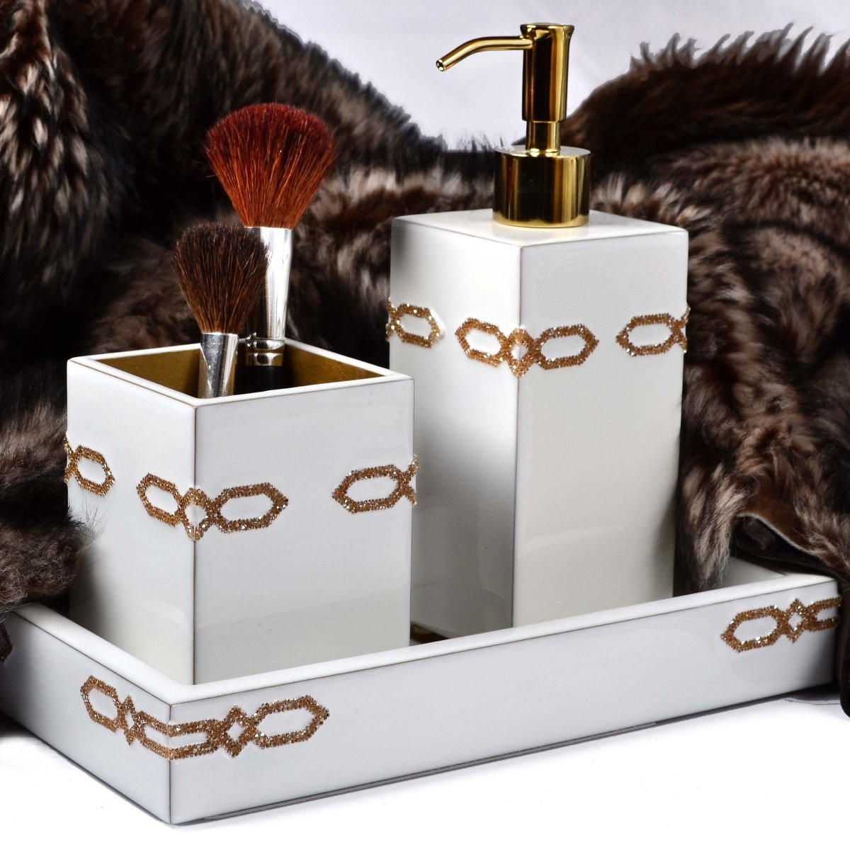 Salzburg Swarovski Bath Accessories by Mike + Ally at Fig Linens and Home - Lifestyle
