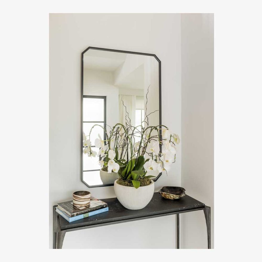 Polished Stainless Steel Mirror by Mirror Home at Fig Linens and Home 24x40 - View 3