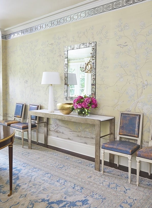 Sofia Antiqued Wall Mirror by Suzanne Kasler 30.5" W x 44" H x 1"D Antiqued Mirror and Mirror at FIG LINENS AND HOME 2