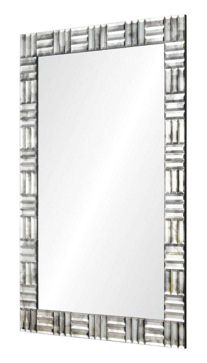 Sofia Antiqued Wall Mirror by Suzanne Kasler 30.5" W x 44" H x 1"D Antiqued Mirror and Mirror at FIG LINENS AND HOME 3