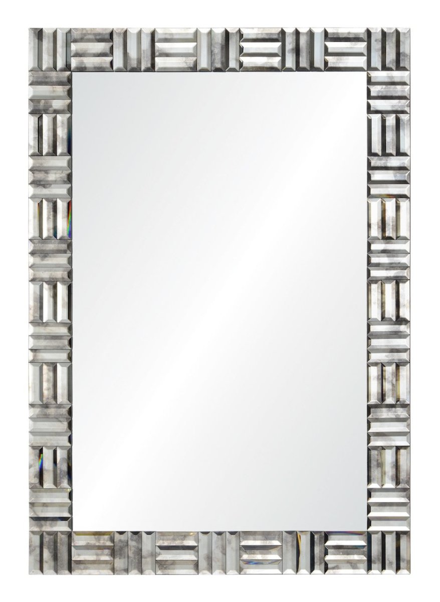Sofia Antiqued Wall Mirror by Suzanne Kasler 30.5" W x 44" H x 1"D Antiqued Mirror and Mirror at FIG LINENS AND HOME 1