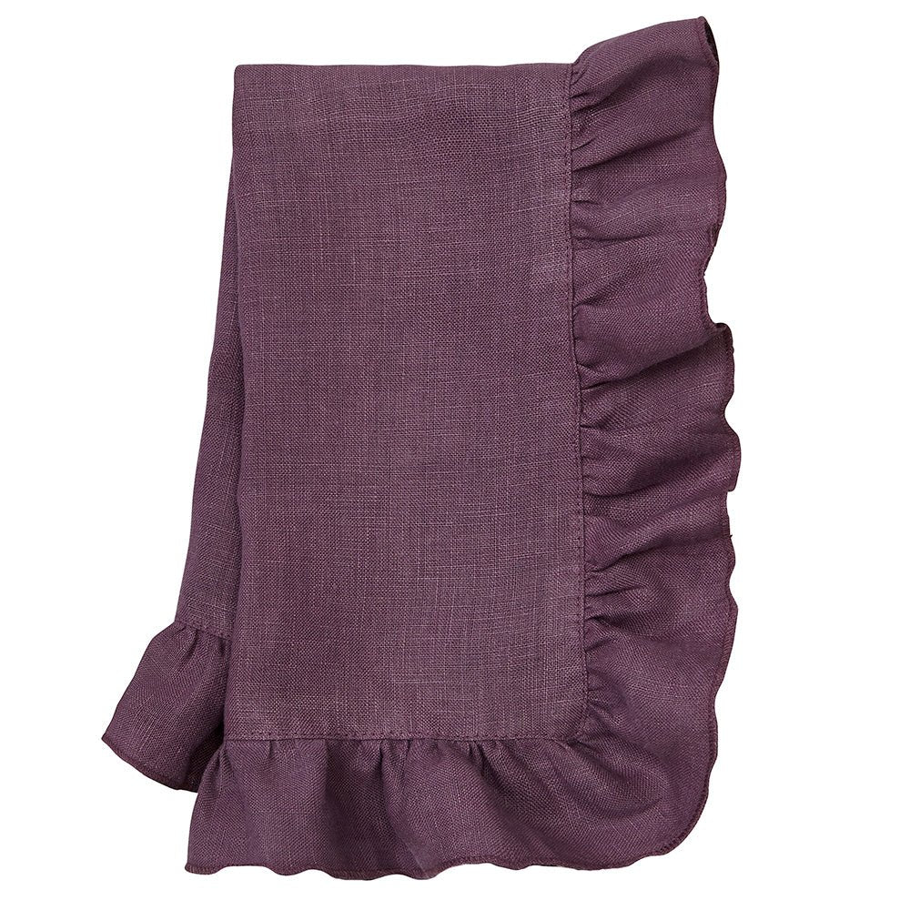 Lucca Eggplant Napkin | Mode Living at Fig Linens and Home