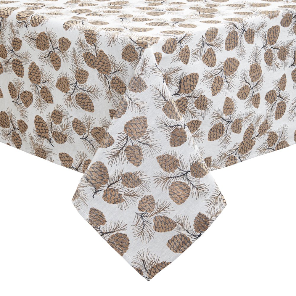 Verbier Bronze Tablecloth Detail 5 | Mode Living at Fig Linens and Home