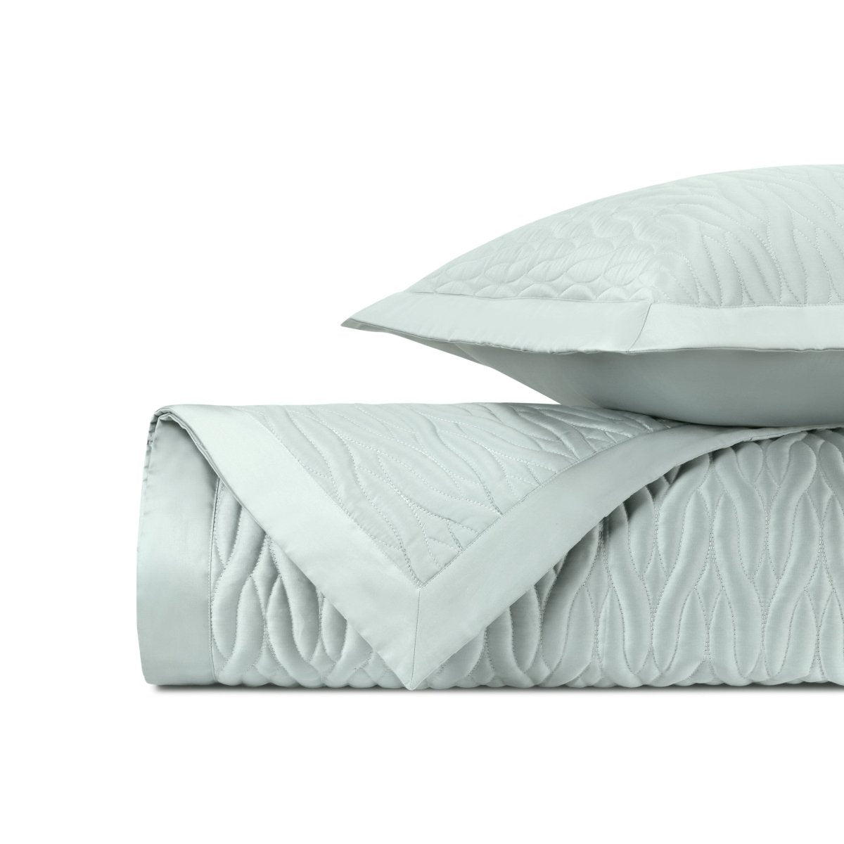 NAPA Quilted Coverlet in Eucalipto by Home Treasures at Fig Linens and Home