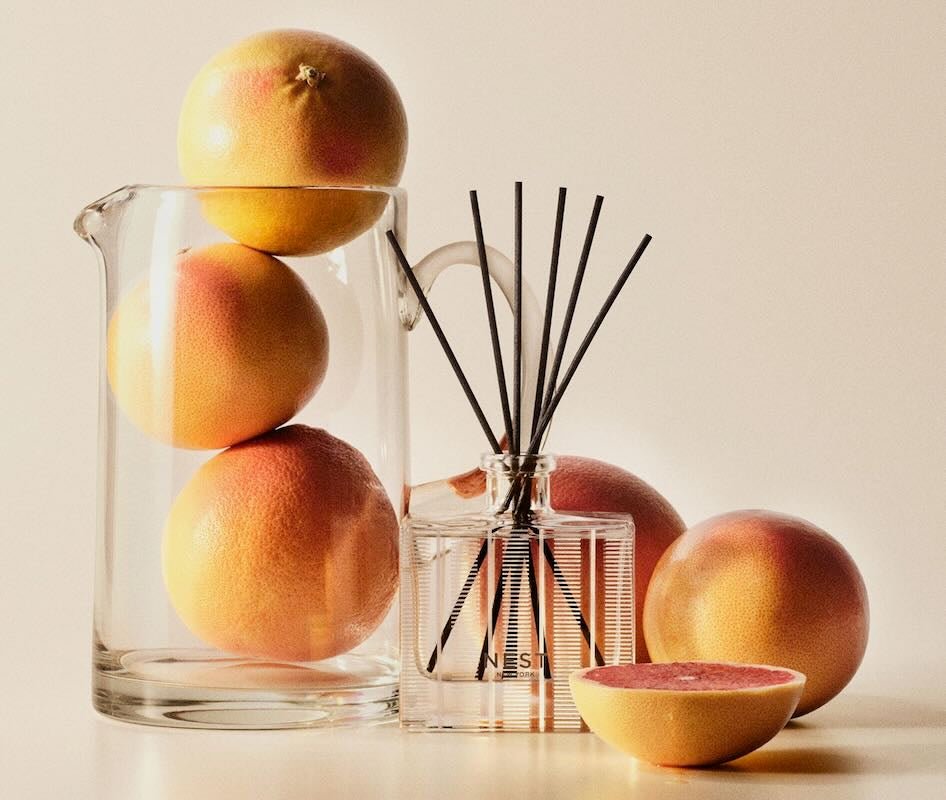 Grapefruit Reed Diffuser by Nest at Fig Linens and Home | Home Fragrance 3