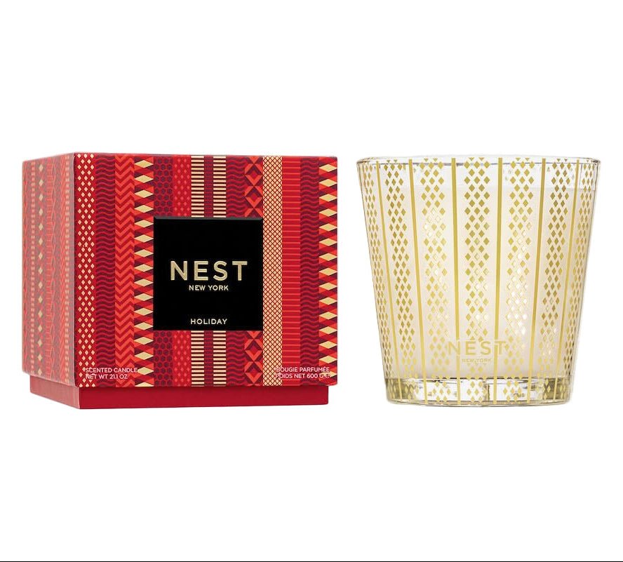 Holiday 3 - Wick Candle by Nest 3 - Wick Candle 21.2 oz Holiday Candle at FIG LINENS AND HOME 1