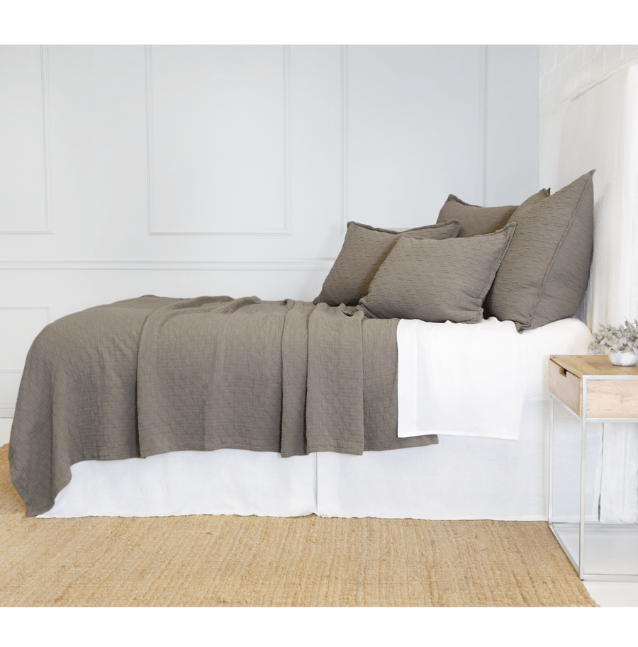 Fig Linens - Ojai Pebble Coverlet and Shams - Pom Pom at Home