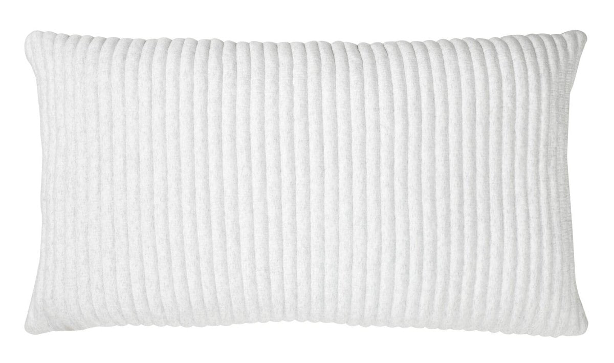 Charlton Cotton Jersey Channel Quilt Shams by Orchids Lux Home - White King Sham