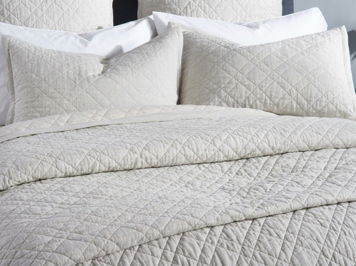 Chloe European Linen Diamond Coverlet Sham by Orchids Lux Home