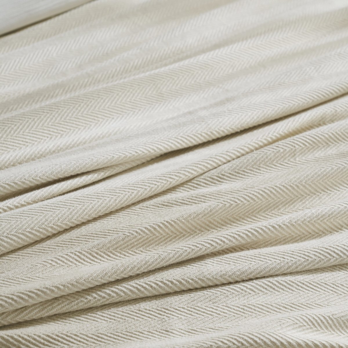 Ultima Organic Cotton Blanket by Orchids Lux Home - King Sand Fabric Detail at Fig Linens and Home