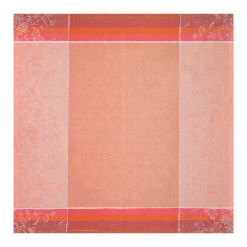 Small Square Tablecloth - Instant Bucolique Pink Tablecloths by Le Jacquard Français