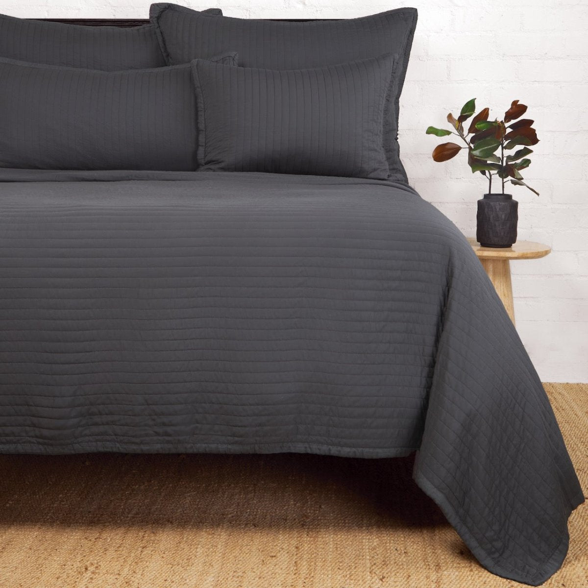 Carlyle Midnight Bamboo Bedding by Pom Pom at Home 2