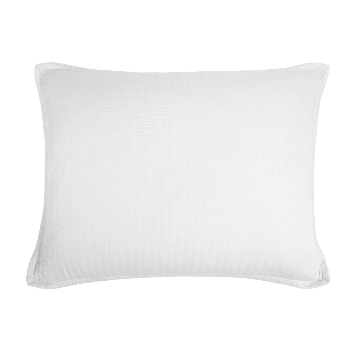 Carlyle White Bamboo Big Pillow by Pom Pom at Home at Fig Linens and Home