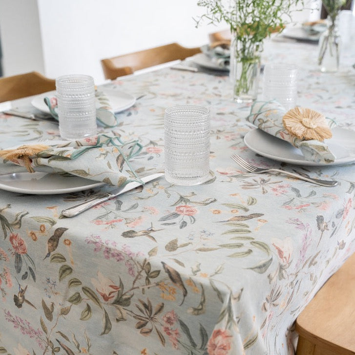 Ravello Multi Tablecloth Detail 2 | Mode Living at Fig Linens and Home